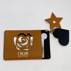DIOR Dior Prestige Leather Cardholder & Hand Mirror With Charms